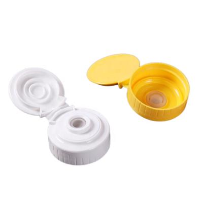 China Non Spill One-Hand Opening And Casing 38mm Flip Top Dispensing Cap With Valve, 38mm Plastic Dispensing Cap With Valve for sale