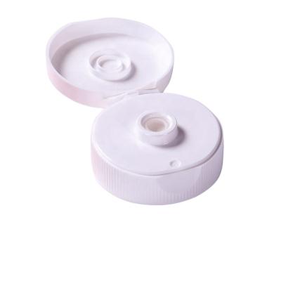 China Non Hot Sale 38/400 External 55mm Spill Screw Flip Cap Smooth With Valve, Custom Flip Top Cap With Valve for sale