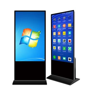 China 65 Inch Indoor Floor Stand Android Digital Signage Advertising Kiosk Digital LCD Advertising Players for sale