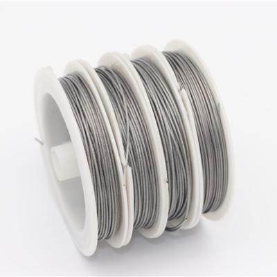 China Wholesale Fishing Tackle Factory Price 1mm 0.8mm 0.5mm Diameter Fishing Tackle Acces Steel Wire Line for sale