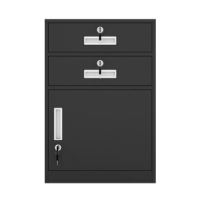 China Fancy Design Low Moq Key Black Adjustable Lock Desk Drawer (Size) Steel File Cabinet for sale