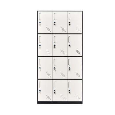 China Strong Locker Closet Locker Room Storage Cabinet (Height) 12 Door Adjustable Metal Bunkers for sale