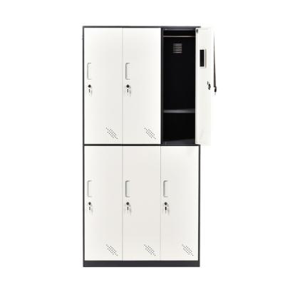 China China Brand Factory 6 Door Locker (Height) Slim Edge Steel Metal Storage Cabinet Adjustable for sale