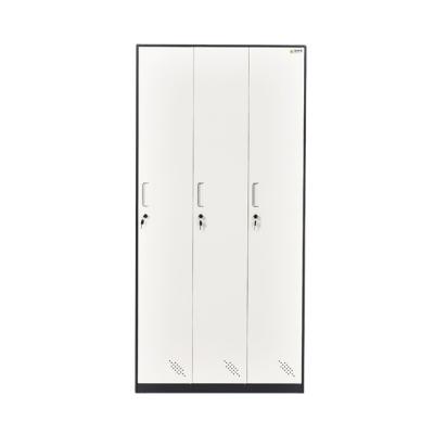 China (Size) Wholesale Hotsale Storage Luoyang Manufacturer 3 Door Gym Metal Lockers Adjustable Wardrobe for sale