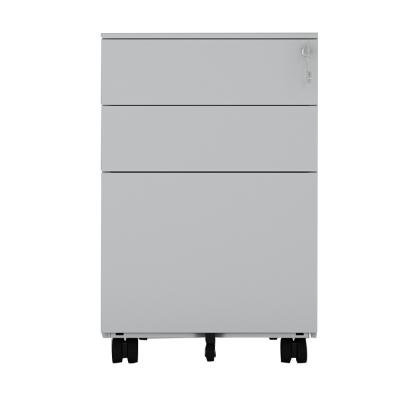 China China New Technology Adjustable Gray Product 3 Drawers Mobile Archivador (Others) Drawer Pedestal Filing Cabinets for sale