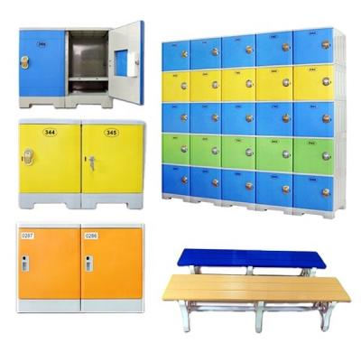 China FREESEA Club Hot Sale Metal Gym Power Coated Bench School Cheap Natatorium Steel Storage Locker Used for sale