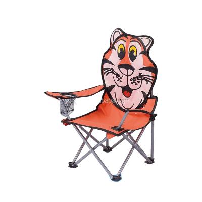 China Iron Frame Strong Kids Foldable Camping Chair With Logo for sale