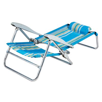 China Large lightweight aluminum chair with a pillow folding chair beach chair for sale