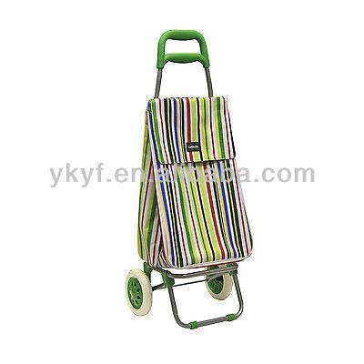 China Water Proof Collapsible Lightweight Shopping Trolley Bag With 2 Wheels for sale