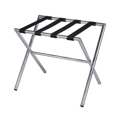 China Modern Hotel Steel Luggage Rack With Chrome Finished for sale