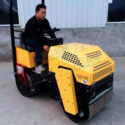 China Building Material Shops 2019 Ride On Double Drum Smooth Vibrating Roller With Motor Vibration Drum Road Roller for sale