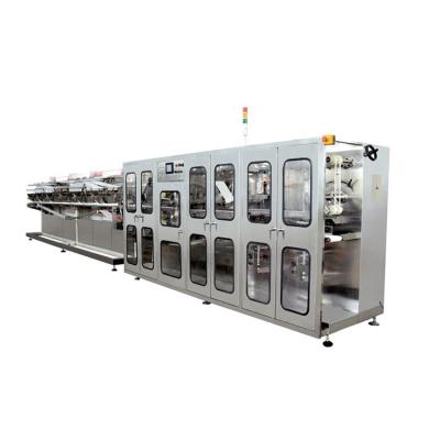 China food & Beverage Factory Wet Cloth Packing Machine Wet Cloth Machine 6 Lines Wet Wipes Perforating Machine Taiwan for sale