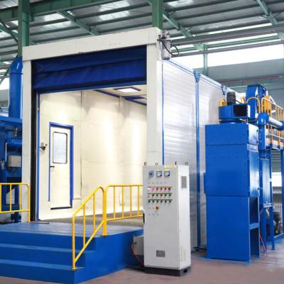 China Recyclable environmental protection sand blasting room supplier in China for sale