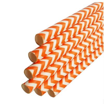 China 100% pure and natural eco-friendly printing food grade paper drinking straws biodegradable straw for sale