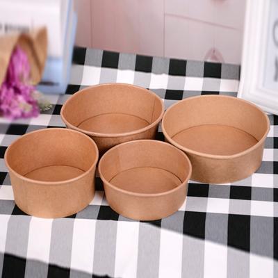 China Biodegradable Food Grade Frozen Yogurt Wrapping Paper Eco Friendly Disposable Leakproof Bowl for sale