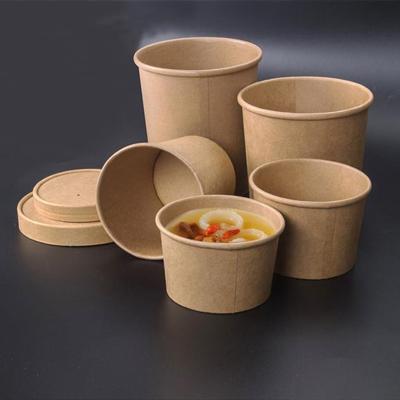 China 2021 Summer Ice Cream Disposable Packaging Paper Bowl Disposable Biodegradable Packaging Eco Friendly Bowl for sale