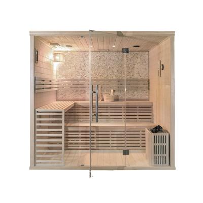 China Computer Control Panel luxury 4-5 persons indoor steam sauna room for sale for sale