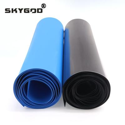 China High Heat Durable 21700/18650 Lithium Battery Shrink Tube Li-ion Tube Wrap Cover Skin PVC Shrink Film Sleeves Insulation Sleeving for sale