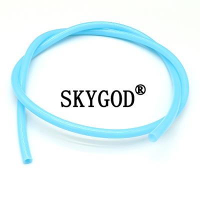 China GJG Flexible Food Grade Silicone Hose Non-Toxic Soft Rubber Hose Connector Transparent Green Blue Tubes for sale