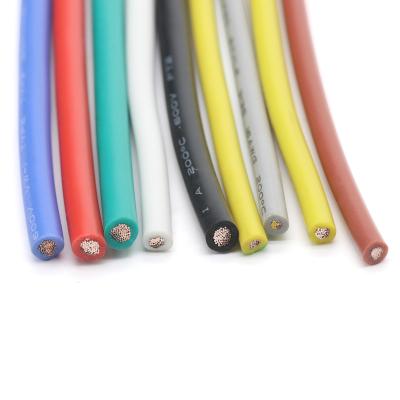 China Soft Flexible Silicone Wire 30 28 26 24 22 20 18 16 14 High Temperature Resistant UL3135 Silicone Silicone Wire 12 A.W.G. for sale