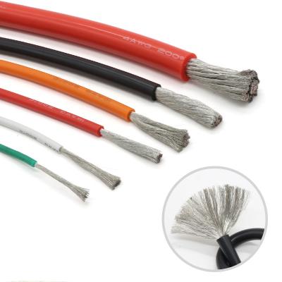 China Extra Soft Good High Temperature Silicone Cable Heat Resistant Wire 12 Softness 13 14 15 16 17 18 20 22 24 26 28 Strand 30AWG for sale