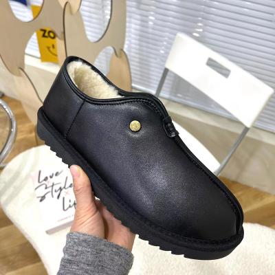 China Cushioning leather shoes for the elderly, cowhide and wool, non-slip, comfortable and warm, men's wear and external velvet thickening. for sale