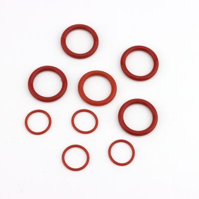 China Performance Factory Wholesale High Temperature Resistance Silicone Usage Red Rubber Sealing O Ring for sale