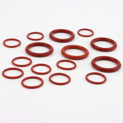 China Manufacturer Custom High Temperature Resistance O Ring Sleeve Lip SE Seal Silicone O Ring Red White for sale