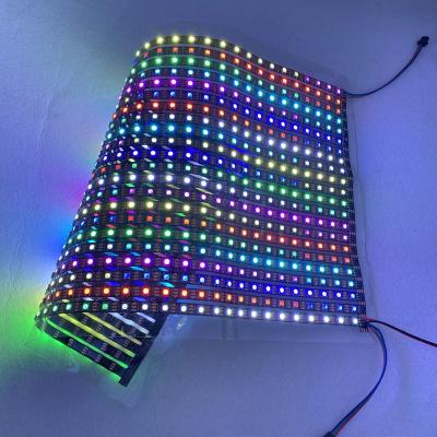 China Addressable AlGaInP 60pixels*30pixels(100cm*50cm) RGB WS2812B/WS2811 LED Full Color Flexible Pixel Panel Light DC5V; IP20; BLACK PCB for sale