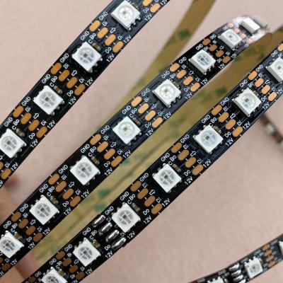 China Hotel DARKEN Addressable Full Color PCB 72leds/m WS2815 DC12V RGB 5050 LED Strip; 5m/reel; non-waterproof; IP33 for sale