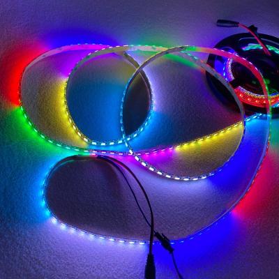 China Hotel DARKEN Addressable Full Color PCB 96leds/m WS2815 DC12V RGB 5050 LED Strip; 3m/reel; waterproof in silicon coating; IP65 for sale