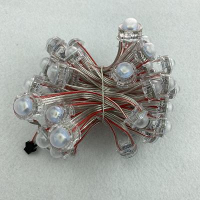 China DC12V WS2815 50pcs 110mm Pitch 20mm Outdoor LED Pixel Module; clear thread; frosted cover; IP68 rated; Accessible RGB Full Color for sale