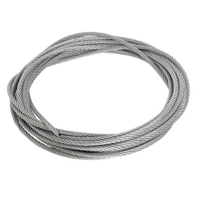 China Uniform Bright Outdoor Control Cable Indoor Wire Galvanized Lightweight Wire Rope Galvanized Steel Wire for sale