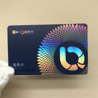 China Business Custom PVC Printing Service Unique Plastic Laser Color Change High Quality Business Card for sale