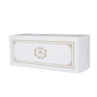 China Small Recyclable Wholesale Rectangular Fancy White Bakery Box With Window for sale