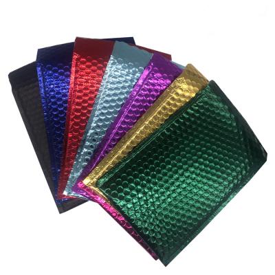 China Nice Printing Custom Package Lined Shipping Rainbow Shipping Green Black Poly Bubble Resealable Mailers for sale