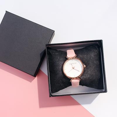 China Custom Recycled Materials Logo Best Selling Lid Luxury Black Cardboard Gift Packaging Box Hard Paper Watch for sale