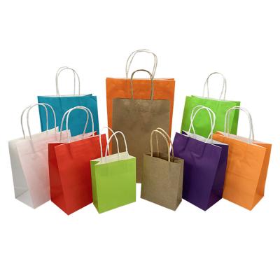 China Best Price Disposable Yiwu Customized Kraft Paper Craft Retail Paper Bag With Custom Printed for sale