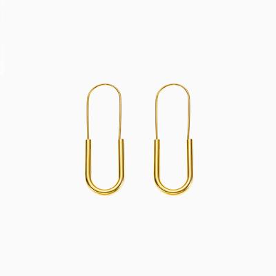 China Fashion TRENDY Hot Selling Earring Designs New Style To Dangle Drop Earrings Gold Silver Color Plated Pin Earings for sale