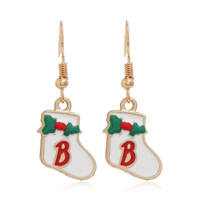 China Luxury cheap designer brands popular women's fashion earrings jewelry cute drop Christmas beaded earrings for sale