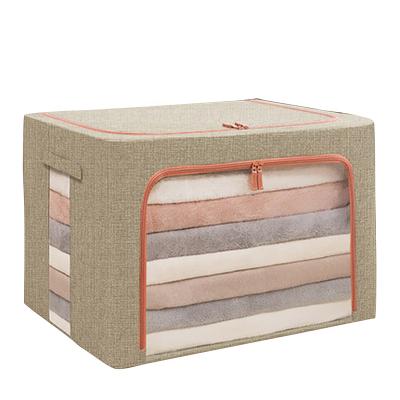 China Viable Collapsible Nonwoven Fabric High Capacity Storage Bag Containers Boxes And Bins Rack For Bedding Organizer for sale