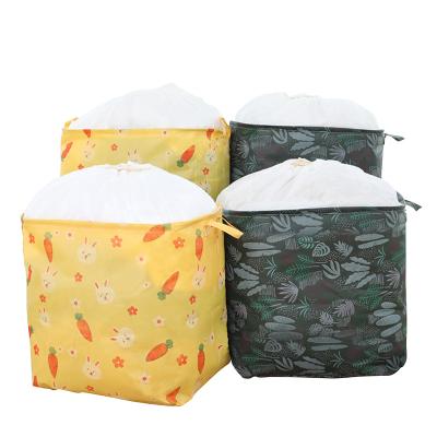 China High Capacity Viable Cloth Storage Bag Container Foldable Boxes And Bins Rack For Bedding Organizer for sale