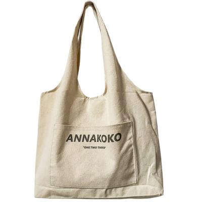 China Custom Promotional Women's Tote Shopping Beach School Bag Eco-Friendly Cotton Reusable Canvas Reusable With Custom Printed Logo for sale