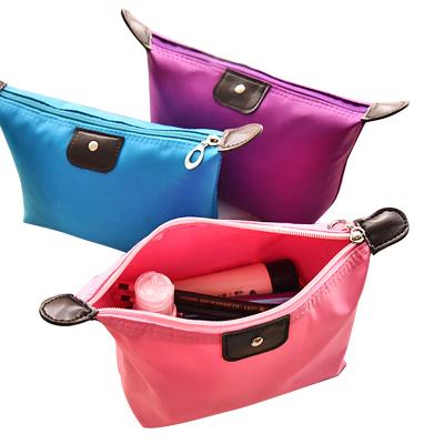 China Large Capacity Travel Custom Promotional Nylon Cosmetic Bag Waterproof Makeup Organizer With Personal Logo for sale