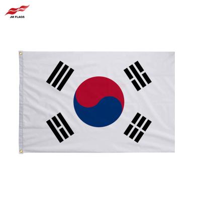 China Wholesale 3*5 Ft Large Korea Flags Events National Day Decoration Waterproof Polyester Waterproof Korea Flags for sale