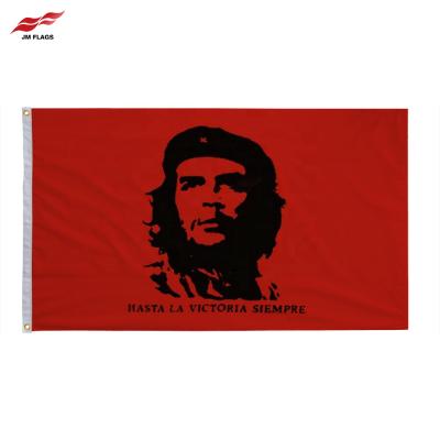 China Wholesale 3*5 ft Che Guevara Flag Raincoat 100% Waterproof Polyester Cuba Revolution Memorial Hero for sale