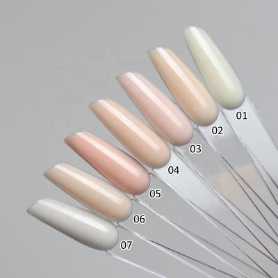 China Long lasting milky and creamy design 3 in 1 UV gel nail polish with high quality handmade for sale