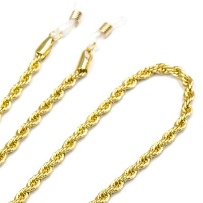 China JJ11 Alloy Simple Creative Design Gold Plated Metal Sunglasses Neck Reading Glass Rope Chain Anti-fall Hanging Chain Link for sale