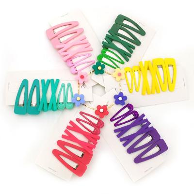 China Plastic + Metal Clip Custom Chinese Kids Hair Pins BB Hair Clips 7pcs/set for sale