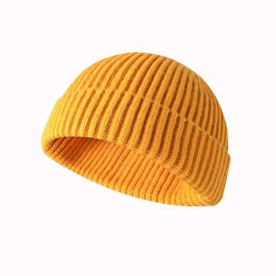 China COMMON Style Retro Unisex Winter Warm Nylon Folding Sailor Skullcap Trawler Beanie Hat for sale